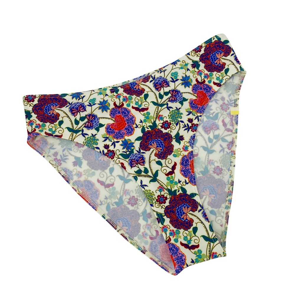 Summersalt High Kick Bikini Bottom Women Size 6 Multicolor Floral High Waisted